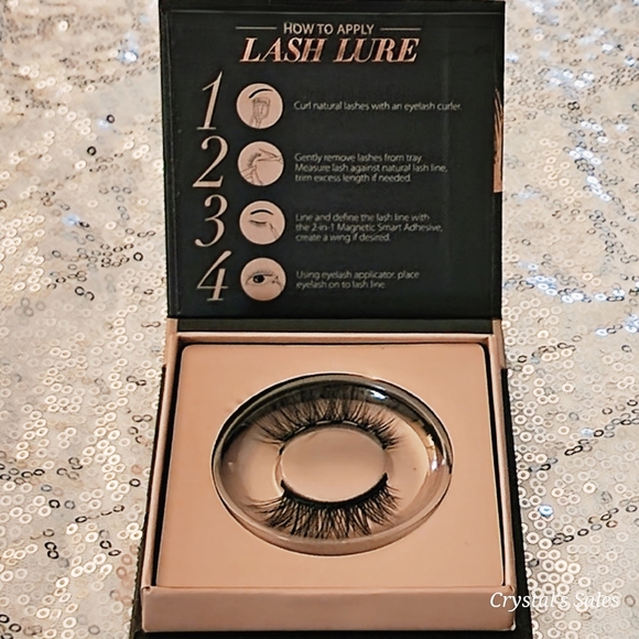 New! Luminess Lash Lure 2-in-1 Magnetic Smart Adhesive Silk Eyelash Kit! -Black - Picture 7 of 15